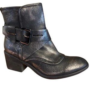 Donald J Pliner ‘Diem’ Gunmetal Moto Western Bootie